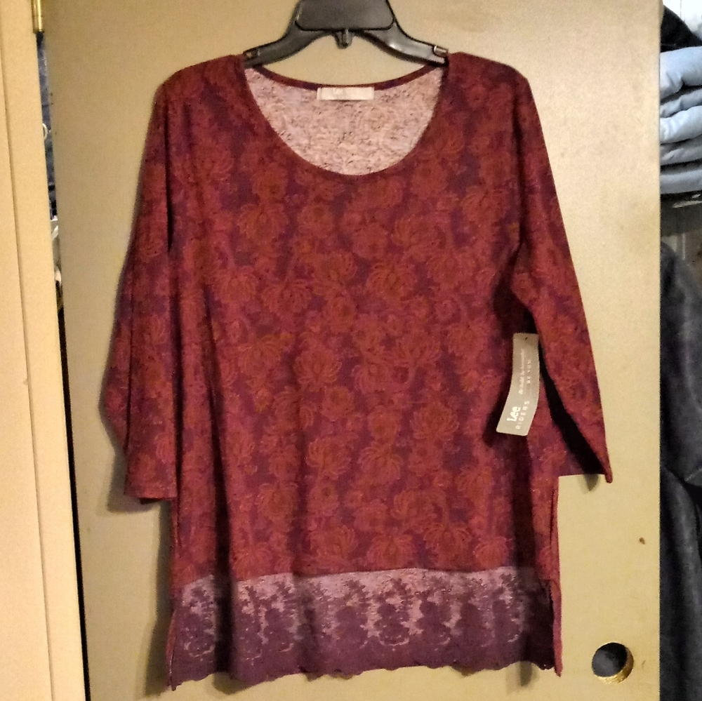 ❌SOLD❌Riders by Lee Floral Tunic